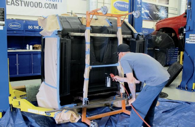 1956 Chevrolet Truck Bottom Of The Floor Coated With Pro Tex