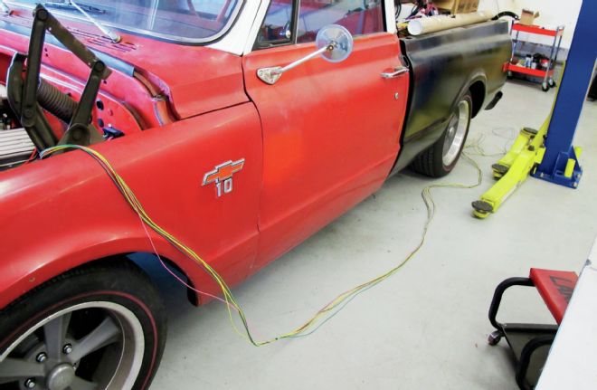 1968 Chevrolet Tail Section Wires Alongside Truck