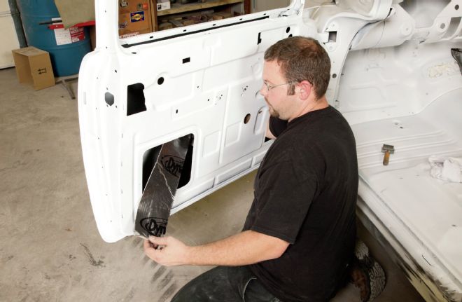 1955 Chevrolet Truck Inside Door Panel Dynamat