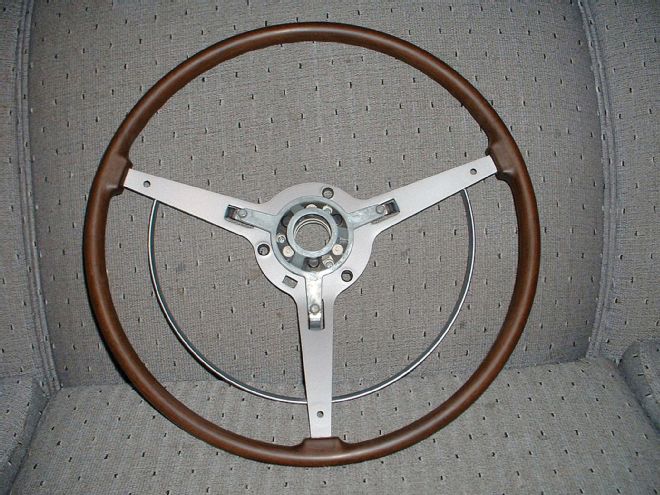 Steering Wheel In A Satin Rim Finish