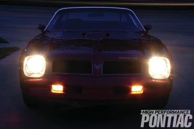 1976 Pontiac Firebird Headlights View