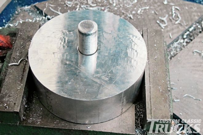 Drill Aluminum Round Stock In Lathe