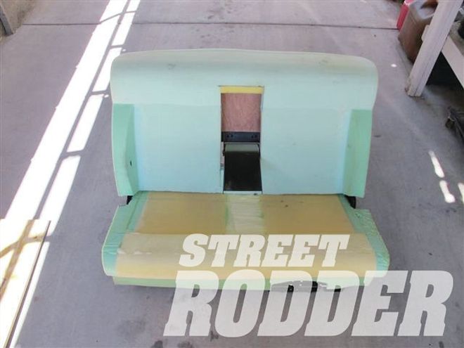 1303sr 1947 26+chevrolet Pickup Interior Insulation And Seating+seat Frame Fitted With Foam Pads