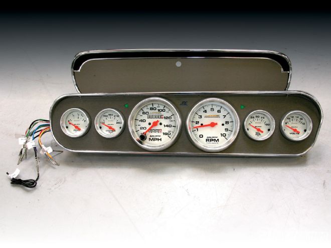 1009phr 01 O+project Street Fighter 66 Mustang+jme Trick Billet Gauge Tray