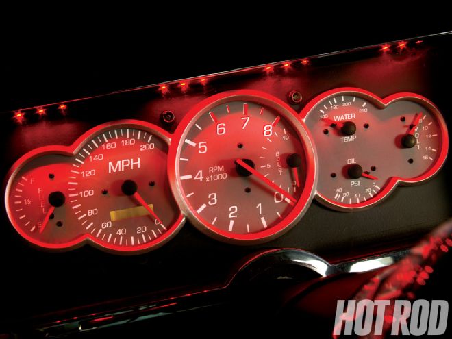 Hrdp 1008 01 O+redline Gauge Works Custom Gauges+pure Vision Hammer Road Runner Gauges