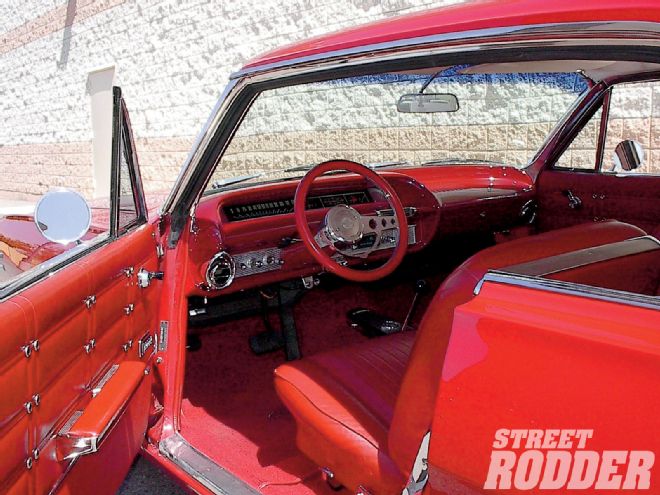 1005sr 01 Z+1963 Chevrolet Imapala Air Conditioning Fresh Air+interior View