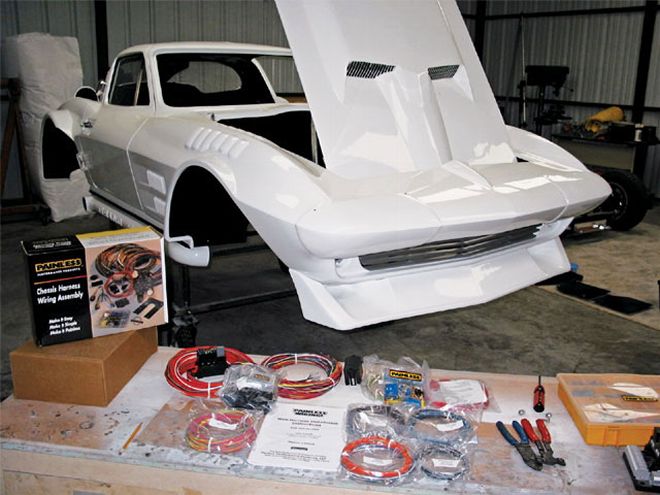 0803kc 01 Z+wiring 1963 Chevy Corvette Grand Sport+body