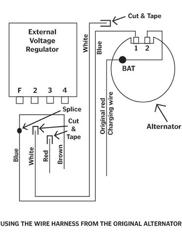 Ccrp 0806 11 Z+muscle Car Electrical Tech Tips+map To Hookup A External Regulator Alternator