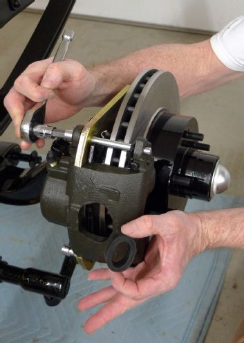 1955 Chevrolet 3100 Calipers Sliding Into Place