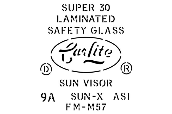 01 M57 9a 1969 Windshield Etching