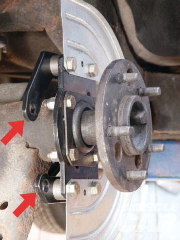 1965 Pontiac Gto Rear Axle Bracket Attached To Four Existing Bearing Retainer Holes