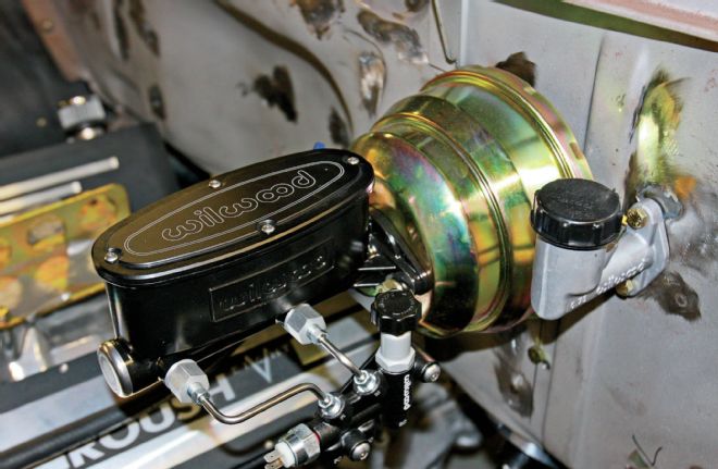 Ford F 100 Wilwood Master Cylinder Installed In Engine Bay