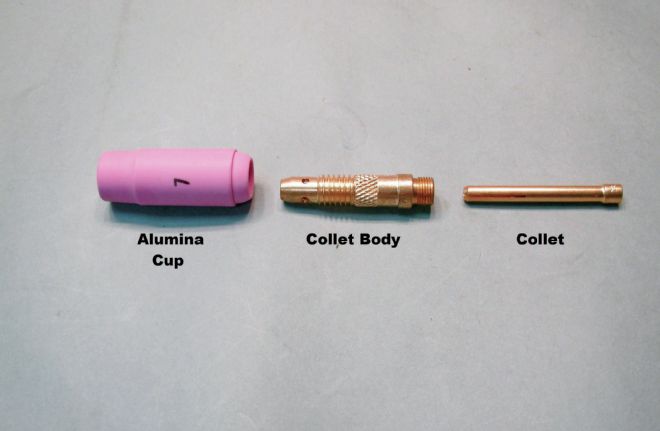 Tig Torch Parts Alumina Cup Collet Body And Collet
