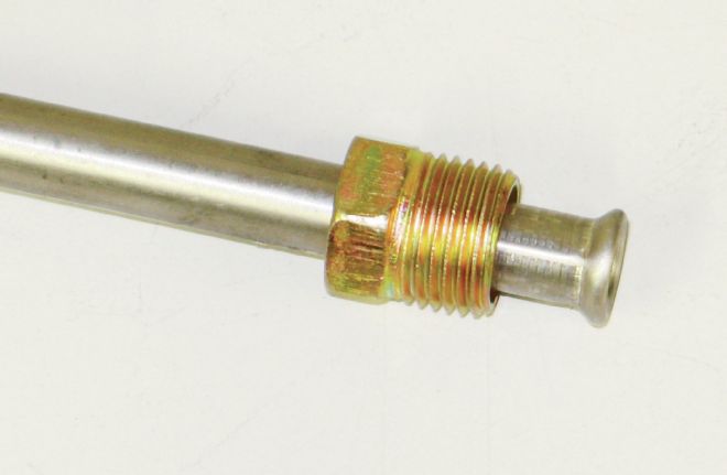 Steel Line With An Sae 45 Degree Double Flare And Male Nut