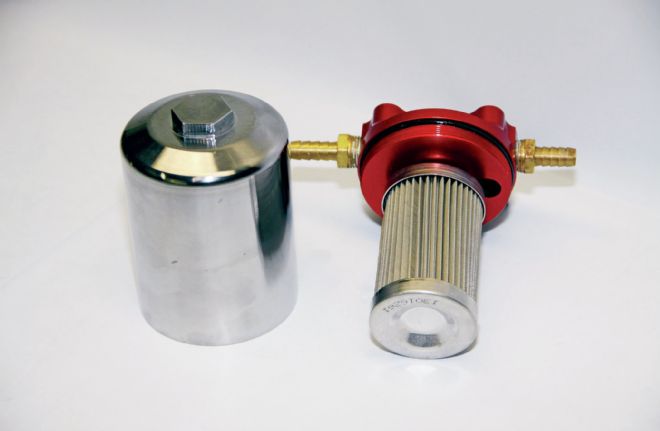 Aeromotive Filter With Cleanable Stainless Steel Element