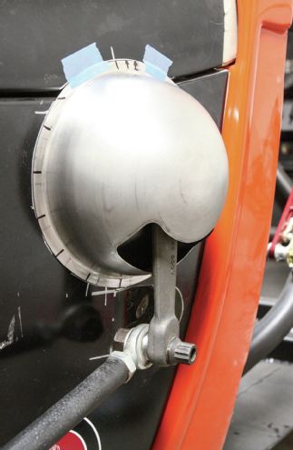 Stainless Steel Bowl Blister Taped To Model A Cowl