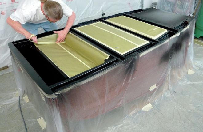 1929 Ford Roadster Body Underside Masking Textured Area