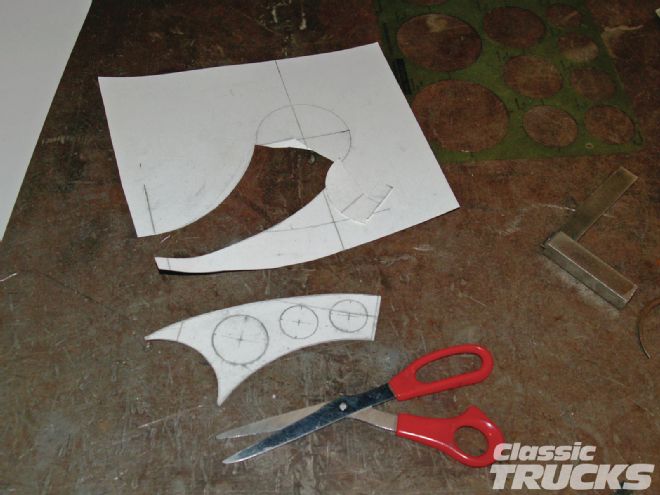 Making A Cardstock Template And Bracket Cutting Out Template
