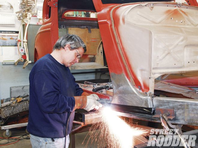 1934 Ford Coupe Body Panel Trimming