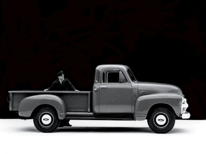 1001clt 02 Z+1947 Chevy Shop Truck Introduction+classic Chevy Side Shot