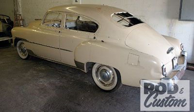 1950 Chevy Gets  A Chopped Top- Drop That Top!