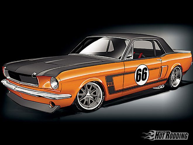 0902phr 02 Z+1966 Ford Mustang Trunk Toolbox+drawing