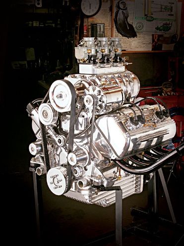 0811rc 02 Z+h H Flatheads+356 Ardun Aluminum Engine
