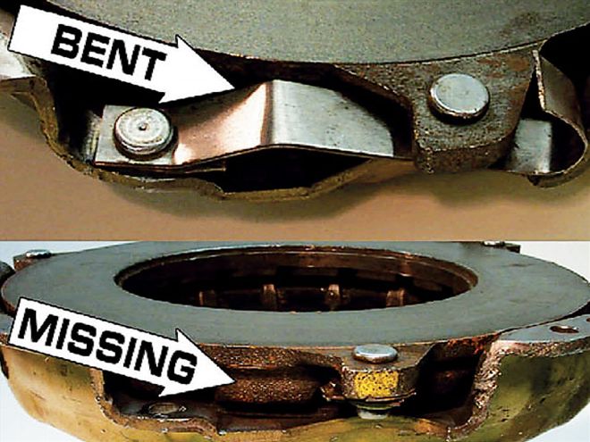 0809clt 04 Z+how To Diagnose Your Own Clutch System Problems+warped Pressure Plate Drive Strap