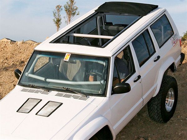 street Beat Custom Jeep Cherokee Sunroof Install white Exterior Top View Photo 10283728