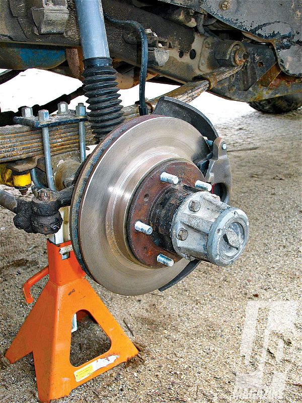 154 1105 Drum To Disc Brake Swap Plus disc Brake Assembly Closeup Photo 30829988