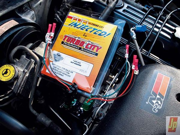 The 24 lb/hr Accel injectors proved a nearly perfect match for our engine. Turbo City installed its adjustable MAP sensor, PN 635-425, but removed it once determining our OBD II engine didn't need it. In all likelihood, an older OBD I system would benefit from the unit's adjustability of the fuel map.