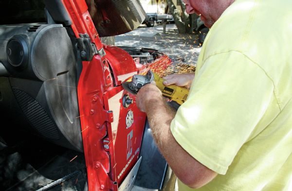 Using An Angle Grinder On The Fender Photo 79104277
