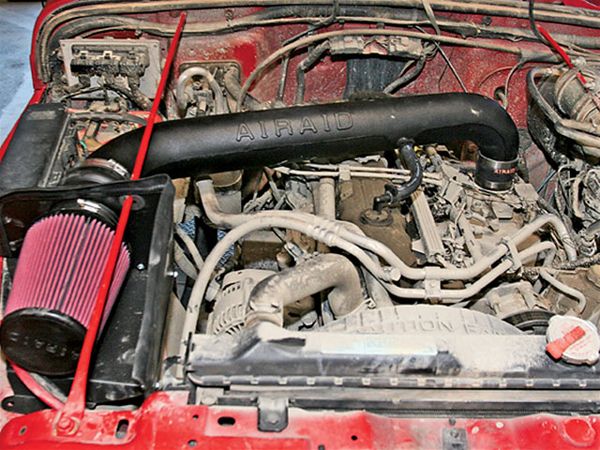 2001 Wrangler Test Mule Intake Shootout airaid Cool Air Dam Photo 9428702