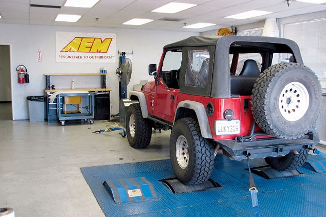 Jeep Wrangler TJ Inktake Dyno - A Day On the Dyno