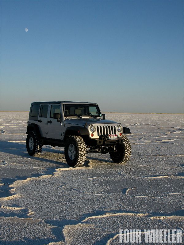 129 1105 Wrangler Jk 4 5 Inch Suspension Kit By Trail Master jep Wrangler At Bonneville Salt Flats Photo 36279504