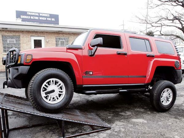 hummer H3 Lift Kit ramp Travel Before Photo 9172291