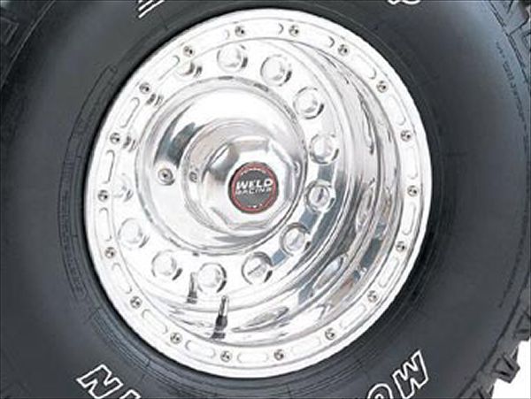 Weld Wheel offers the Super-Single StoneCrusher. This wheel is a tough two-piece forged aluminum alloy faux bead lock.