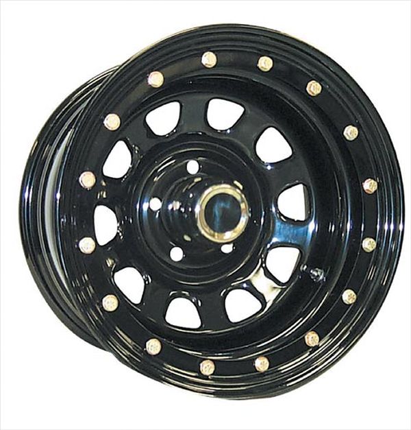 4Wheel Parts Wholesalers offers its 152-series Street Lock steel wheel. This faux bead lock is DOT-legal. The outer ring on this wheel is welded a full 360 degrees for the utmost in strength. Even if you’re not into the look, this wheel is worth considering because the outer edge is virtually invulnerable to damage in the rocks.