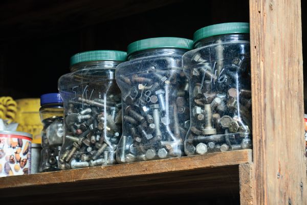 085 Hardware Bolt Nut Organization Size Containers Photo 98718336