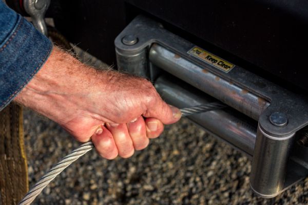 014 Bare Hand On Winch Cable Photo 165855914