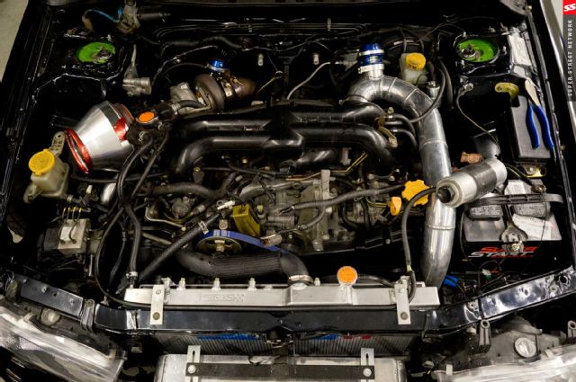 98 subaru legacy fuel system upgrade engine bay