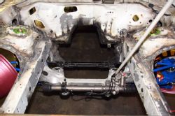 Steering rack front sub frame