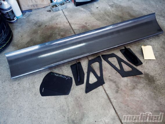 Modp 1301 12 o+project nissan s14 240SX+kognition carbon fiber wing