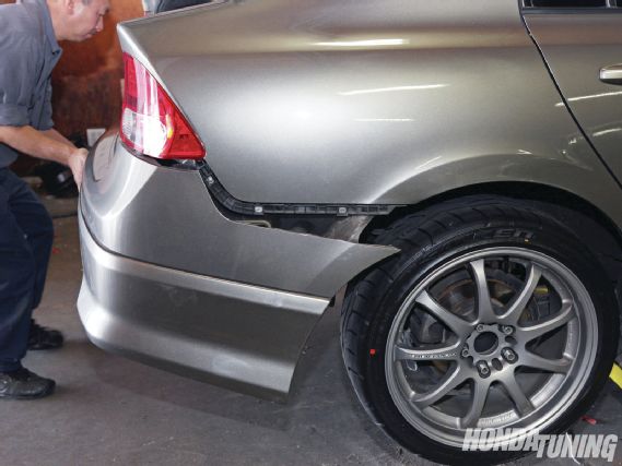 Htup 1208 22 o+project honda civic si+HFP rear skirt