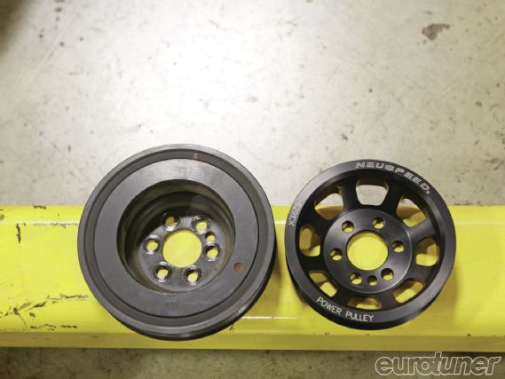 Eurp 1203 19+2007 audi a3+old vs new pulley