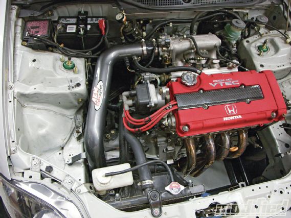 Modp 1107 07+1998 honda civic+intake installed