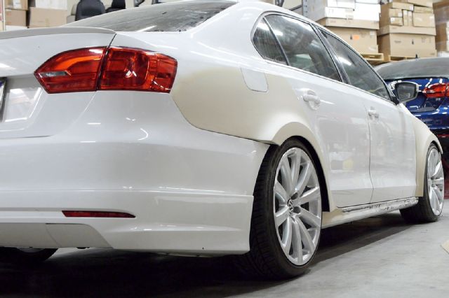 Sema 2013 VW jetta widebody build rear fender bumper mating 19