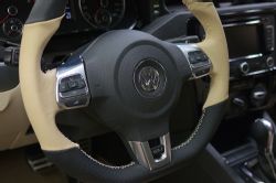 Sema 2013 VW jetta widebody build GLI steering wheel 31