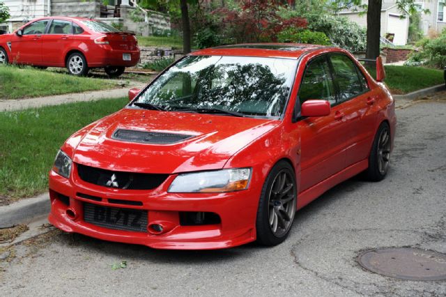 Mitsubishi lancer evolution VIII OEM upgrades evo IX SE front lip 02