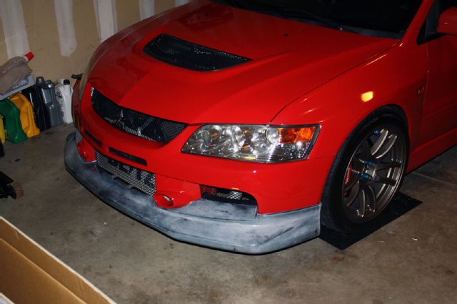 2003 Mitsubishi Lancer Evolution Voltex Evo IX street front lip installed 03